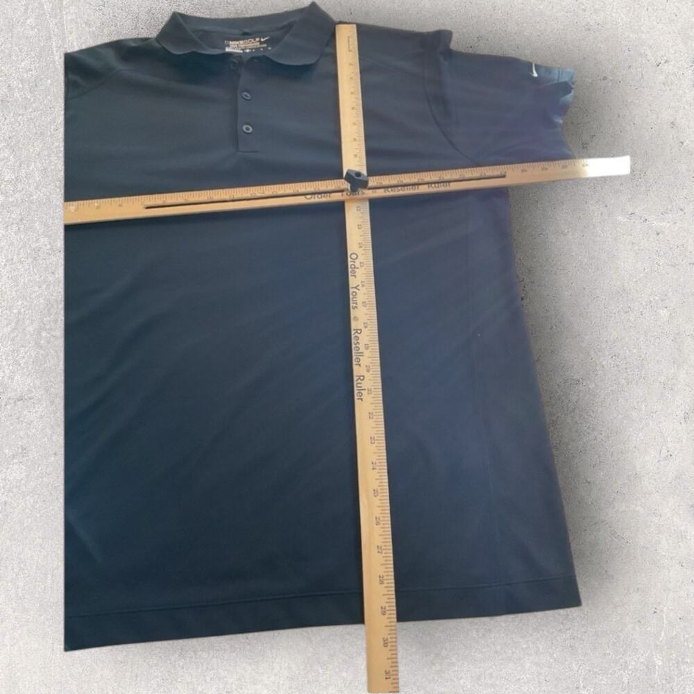 Nike Golf Dri-FIT Polo Shirt Men’s XL Navy Blue Swoosh Logo Athletic Golf Top - Picture 8 of 10